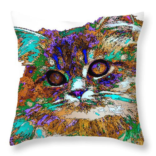 Throw Pillow - Adele The Cat. Pet Series