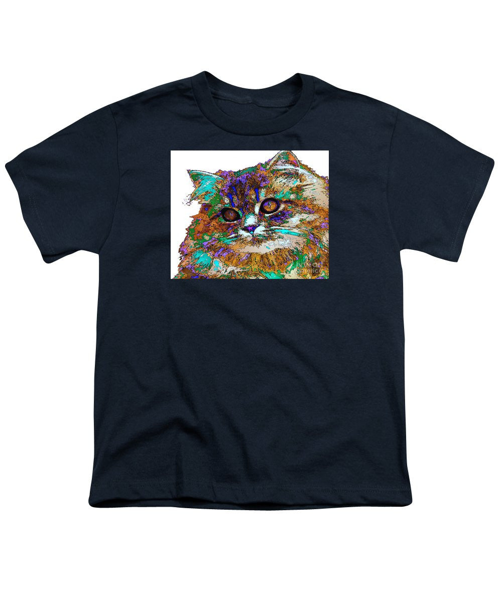 Youth T-Shirt - Adele The Cat. Pet Series