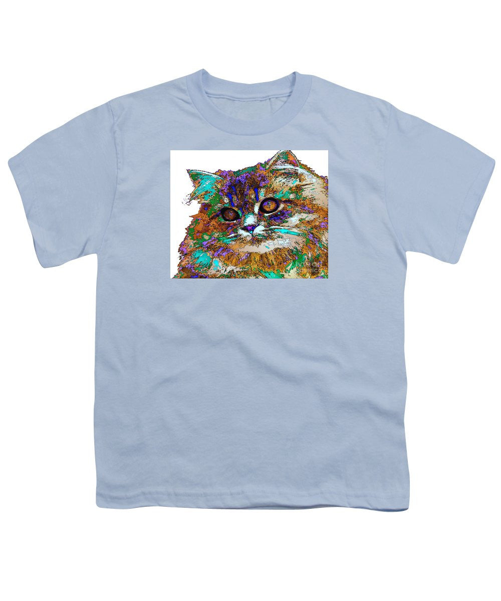 Youth T-Shirt - Adele The Cat. Pet Series