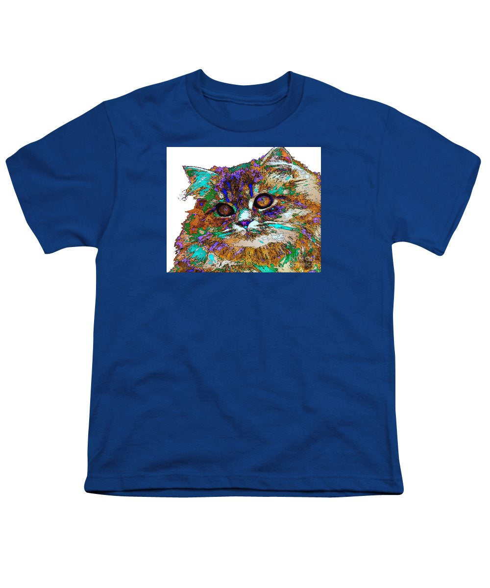 Youth T-Shirt - Adele The Cat. Pet Series