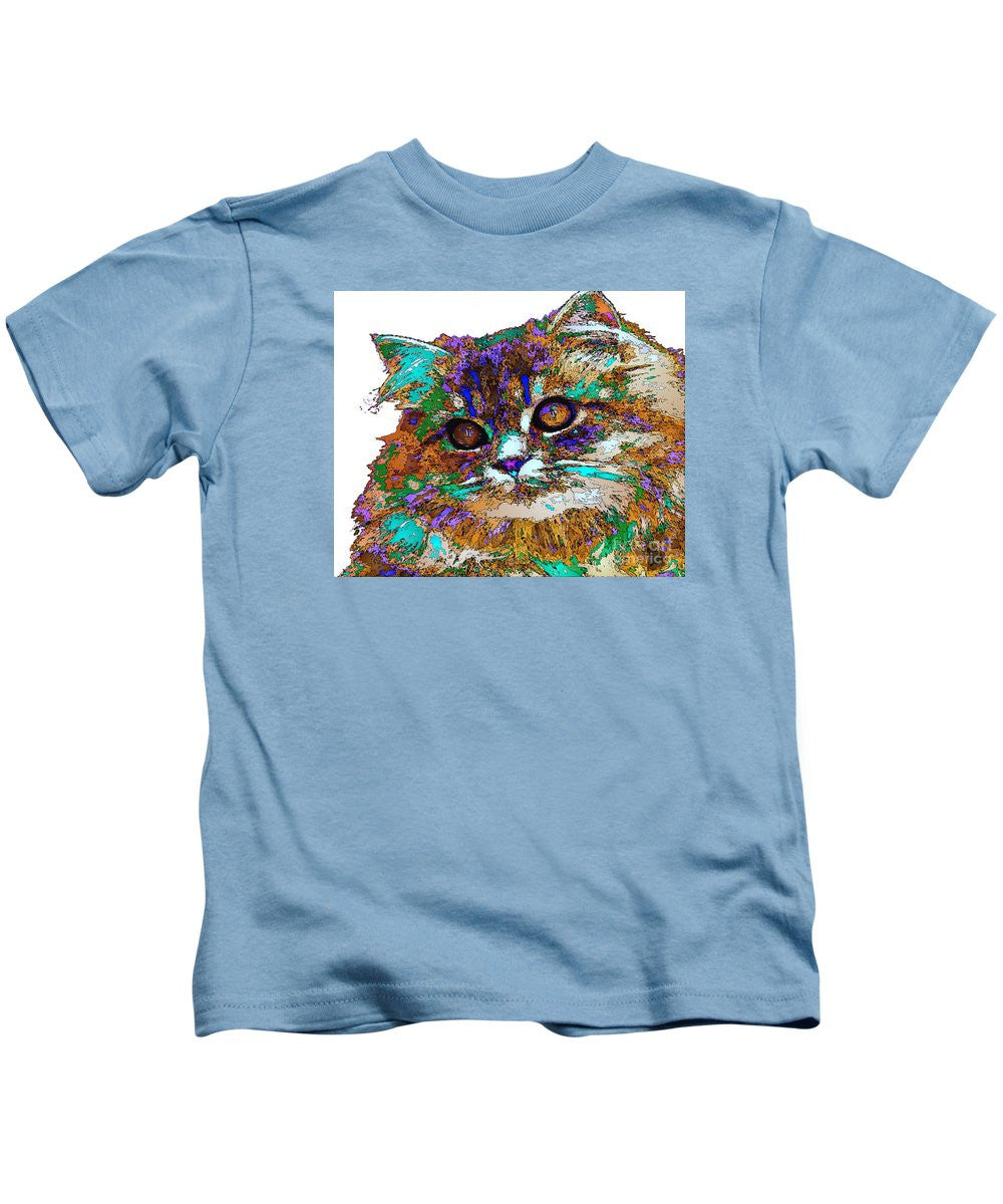 T-shirt pour enfant - Adèle la chatte. Série Pet