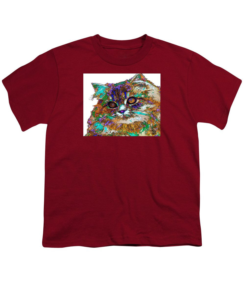 Youth T-Shirt - Adele The Cat. Pet Series