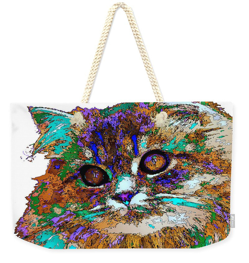 Weekender Tote Bag - Adele The Cat. Pet Series