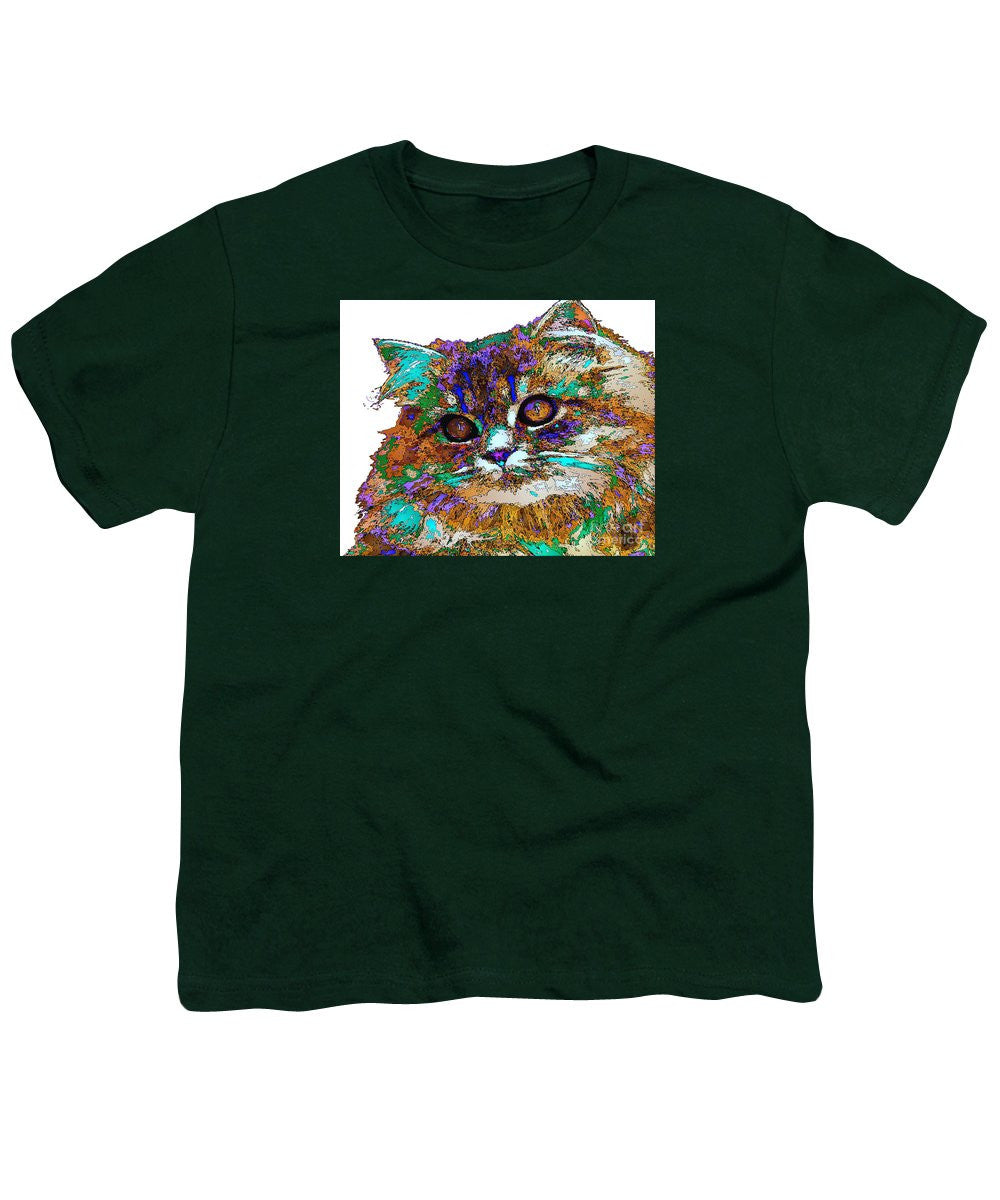 Youth T-Shirt - Adele The Cat. Pet Series