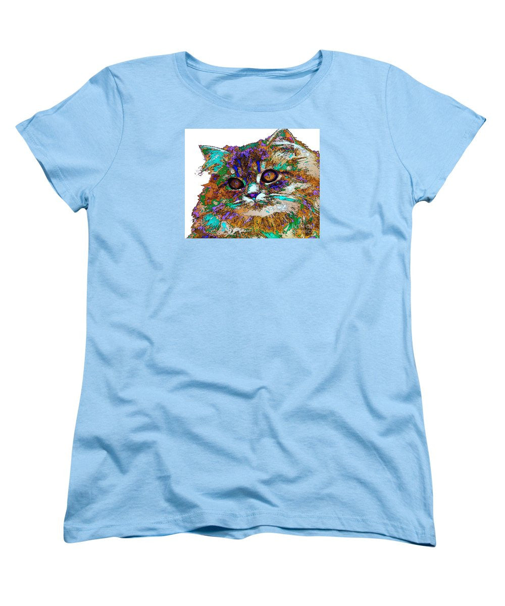 Women's T-Shirt (Standard Cut) - Adele The Cat. Pet Series