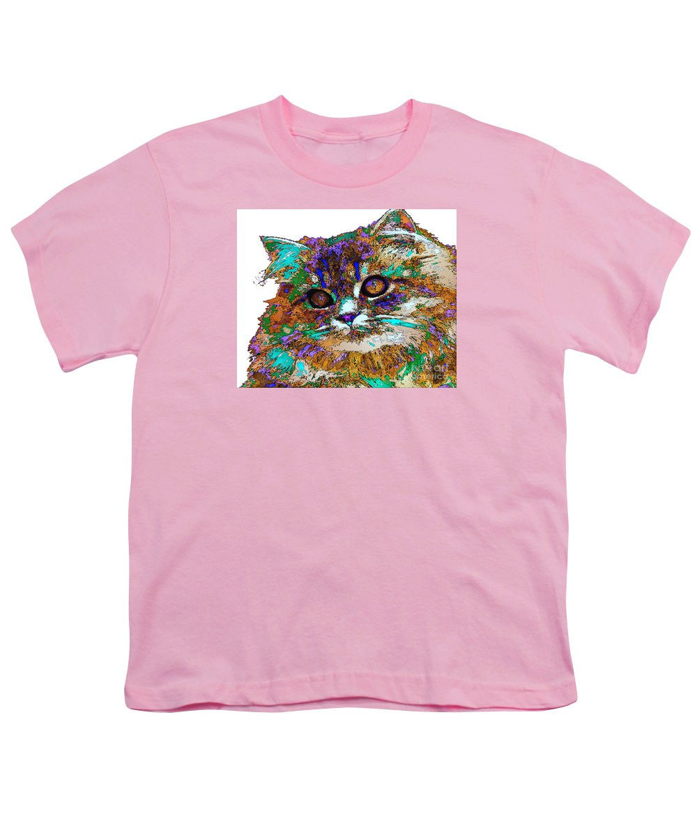 Youth T-Shirt - Adele The Cat. Pet Series