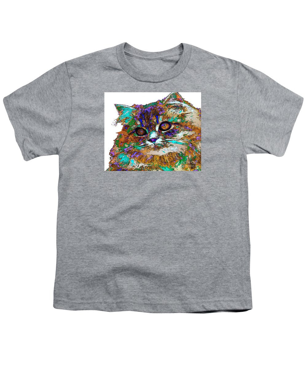 Youth T-Shirt - Adele The Cat. Pet Series