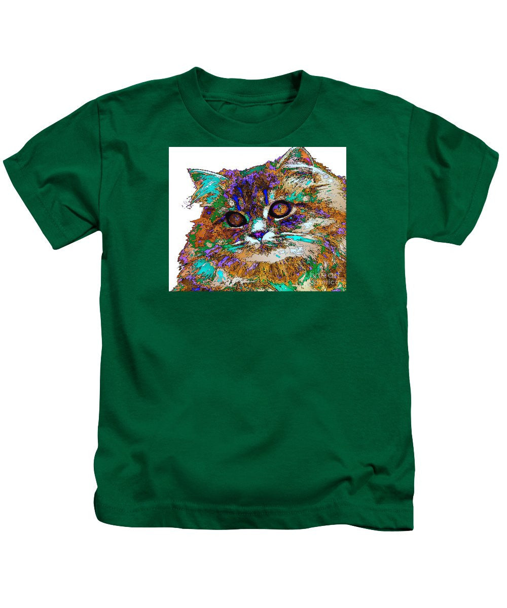 T-shirt pour enfant - Adèle la chatte. Série Pet