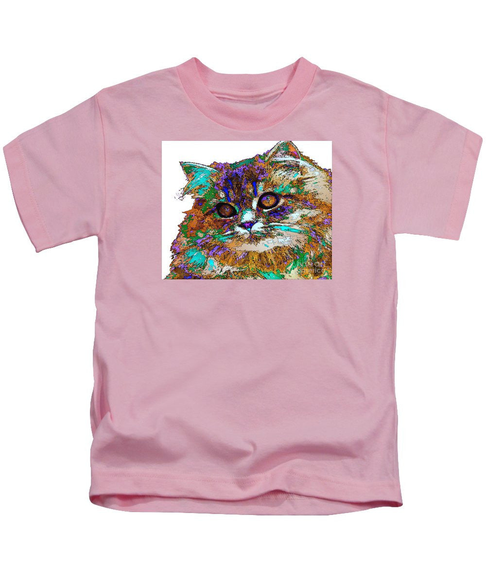 T-shirt pour enfant - Adèle la chatte. Série Pet