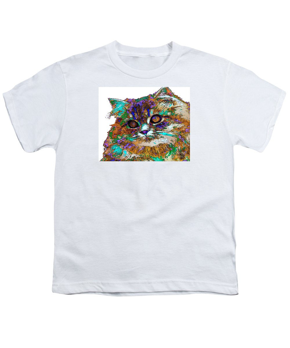 Youth T-Shirt - Adele The Cat. Pet Series