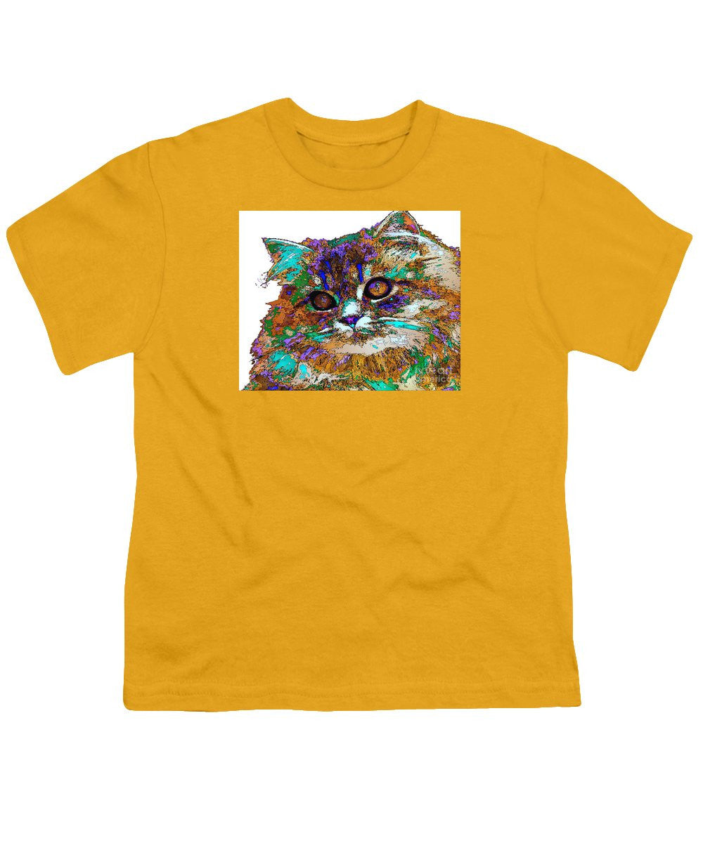 Youth T-Shirt - Adele The Cat. Pet Series