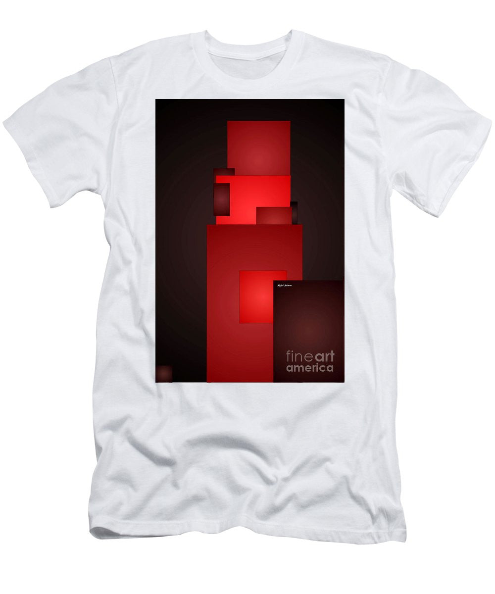 T-shirt pour homme (coupe ajustée) - Tout en rouge