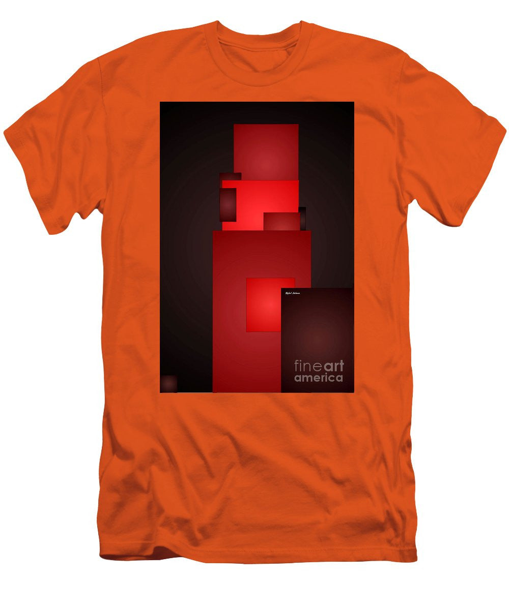 T-shirt pour homme (coupe ajustée) - Tout en rouge