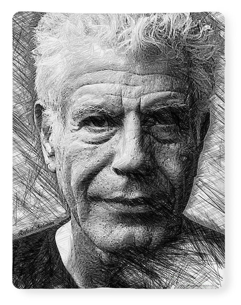 Anthony Bourdain - Dessin à l'encre - Couverture