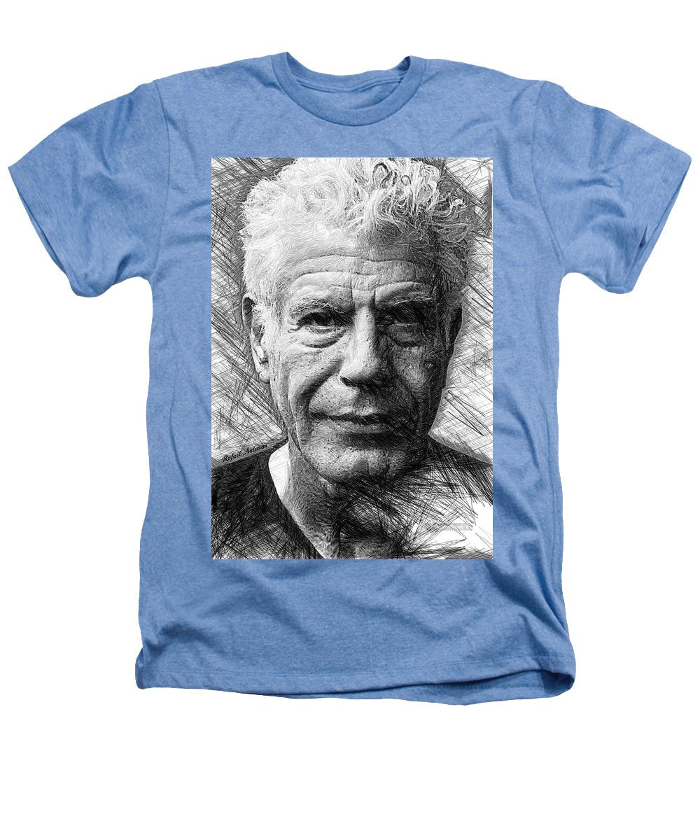 Anthony Bourdain - Ink Drawing - Heathers T-Shirt