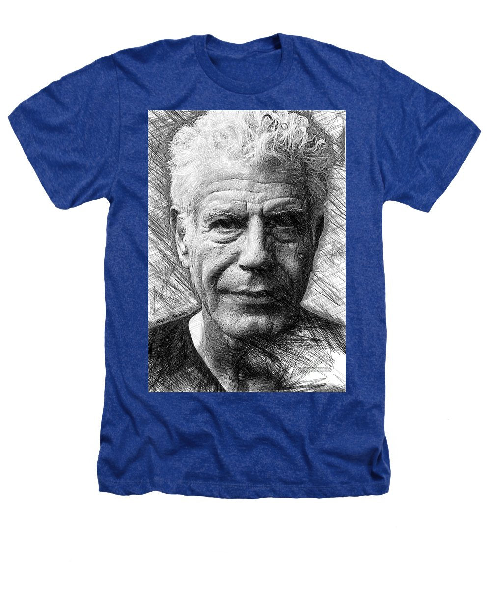 Anthony Bourdain - Ink Drawing - Heathers T-Shirt