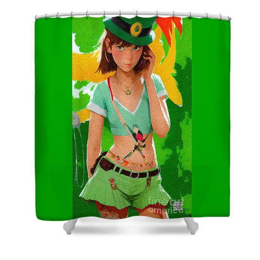 Aoife wishes you a Happy St. Patrick's day - Shower Curtain