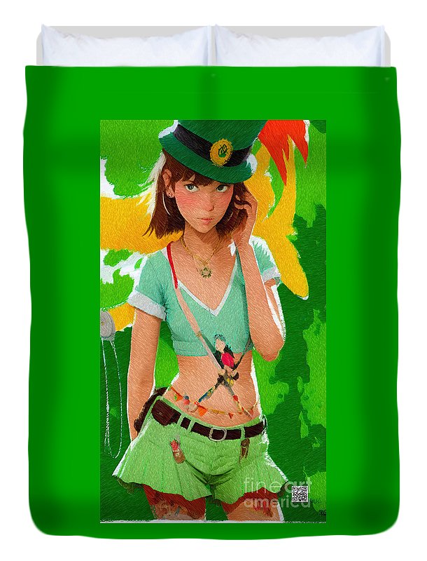 Aoife wishes you a Happy St. Patrick's day - Duvet Cover