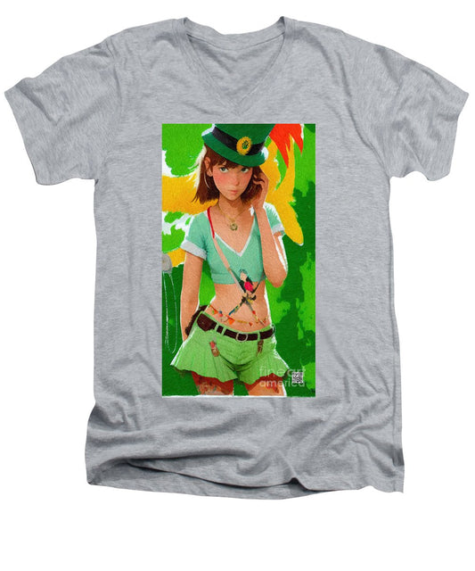 Aoife wishes you a Happy St. Patrick's day - Men's V-Neck T-Shirt
