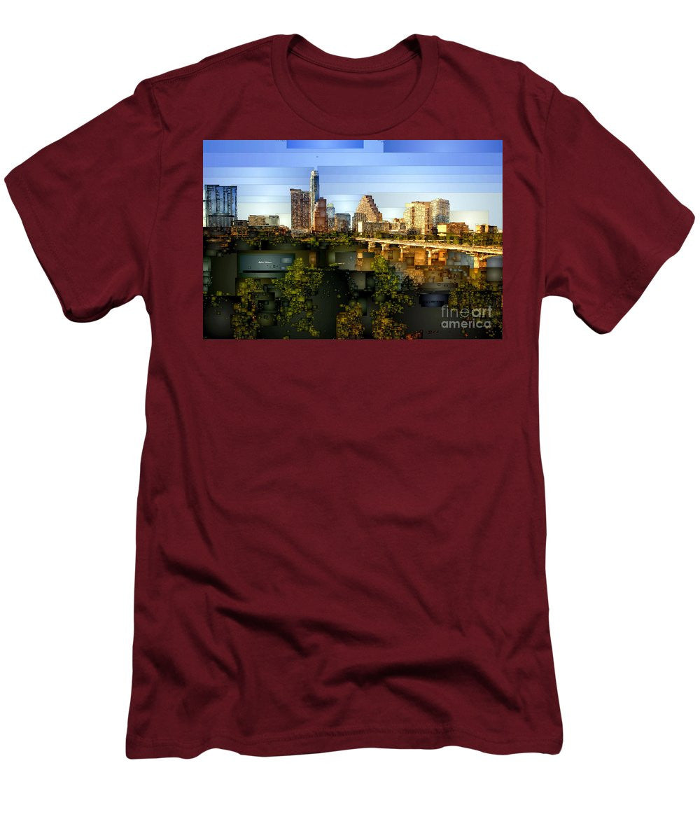 T-shirt pour homme (coupe ajustée) - Austin Skyline