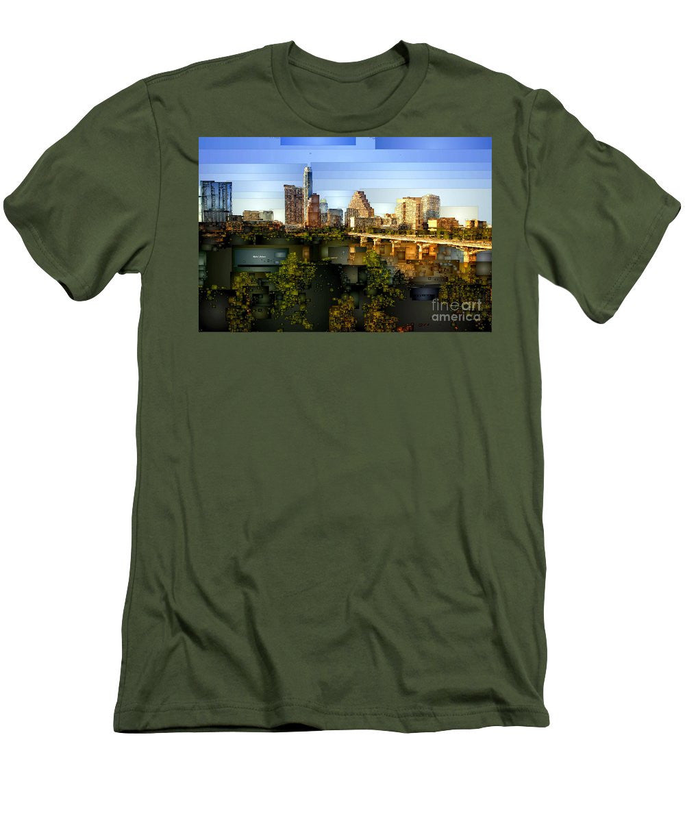 T-shirt pour homme (coupe ajustée) - Austin Skyline