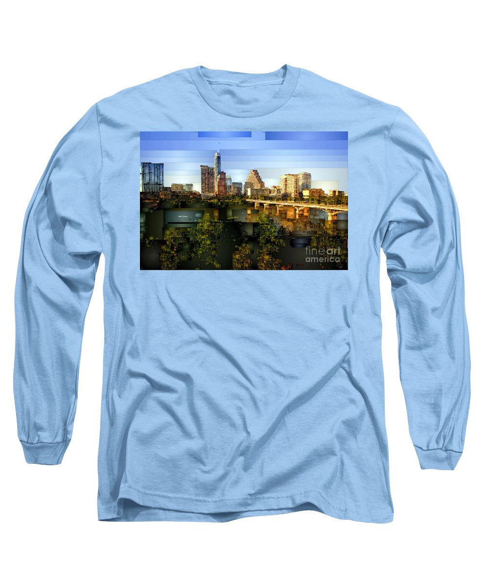 Long Sleeve T-Shirt - Austin Skyline