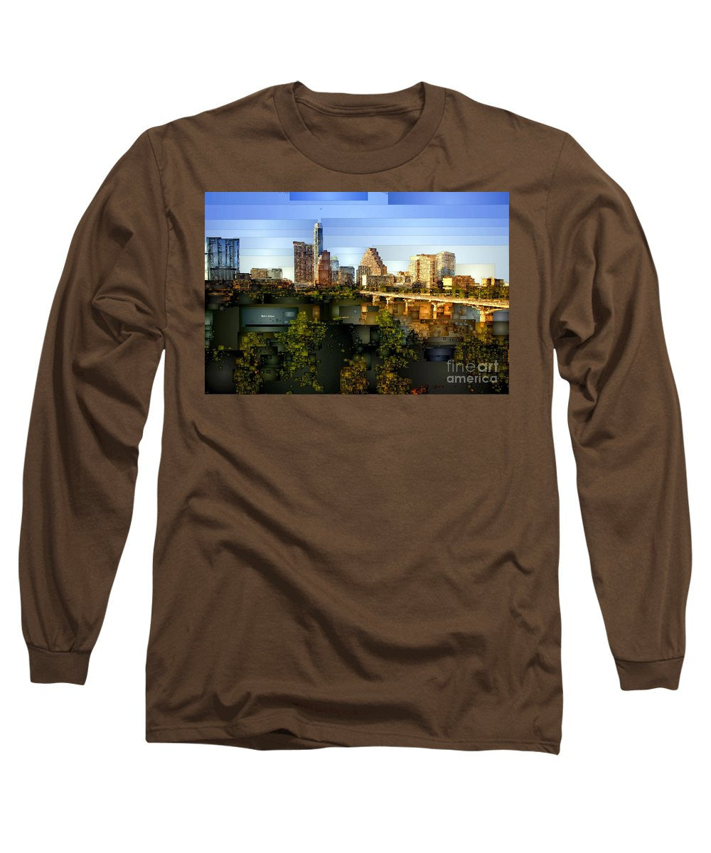 Long Sleeve T-Shirt - Austin Skyline