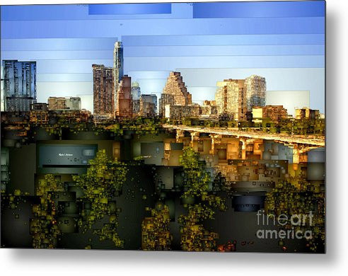 Impression sur métal - Skyline d'Austin