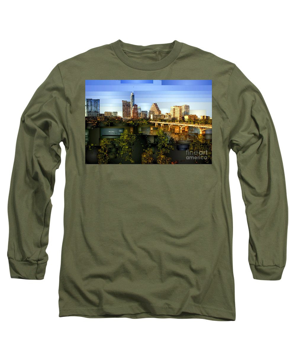 Long Sleeve T-Shirt - Austin Skyline