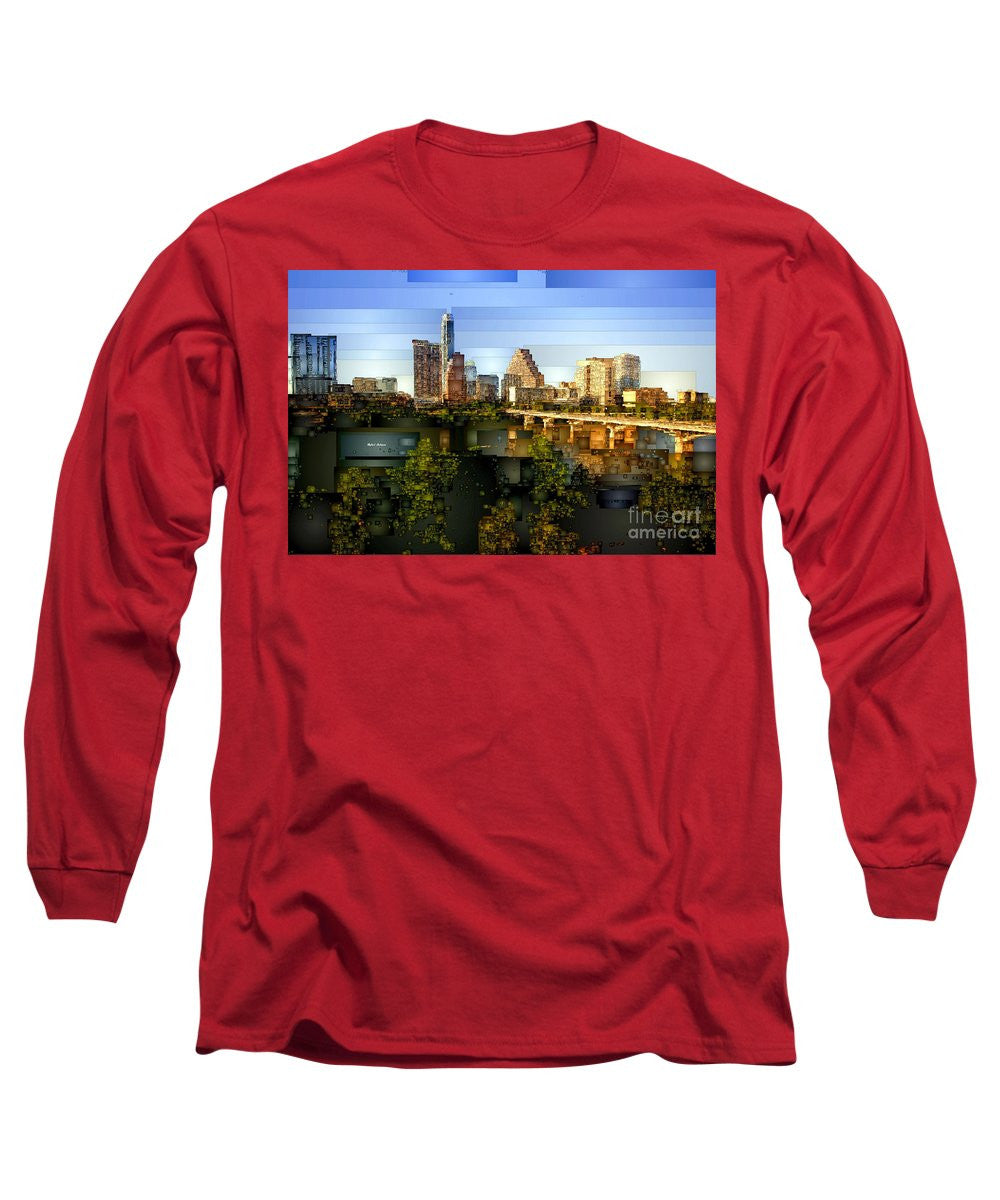 Long Sleeve T-Shirt - Austin Skyline