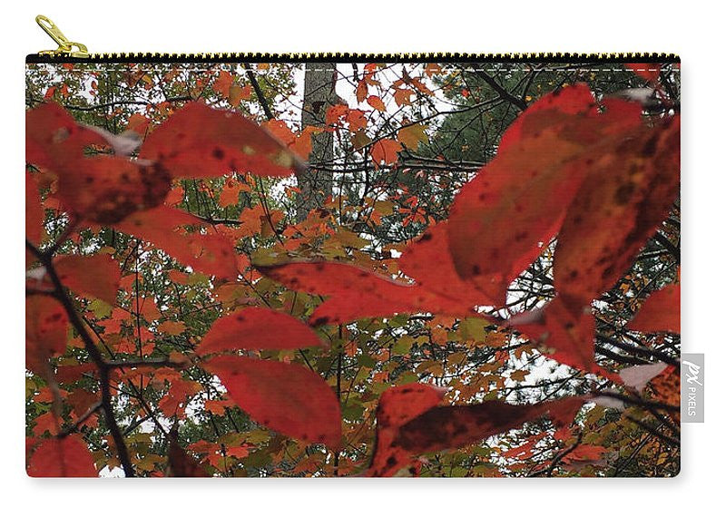 Pochette fourre-tout – Feuilles d'automne en rouge