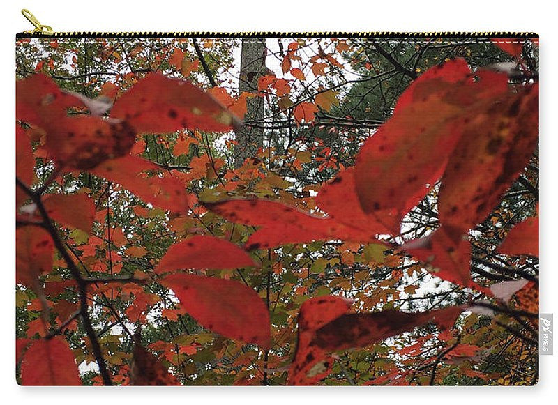 Pochette fourre-tout – Feuilles d'automne en rouge