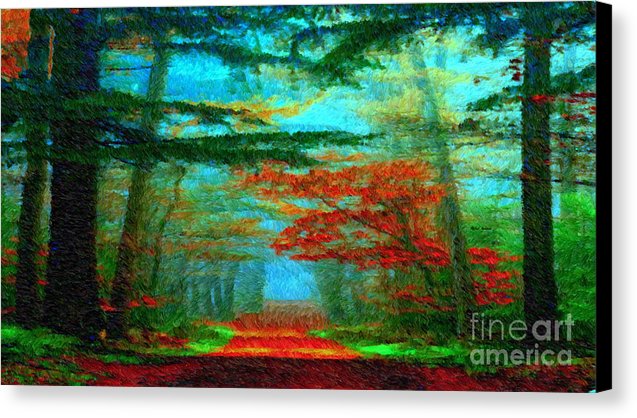 Autumn Road - Canvas Print