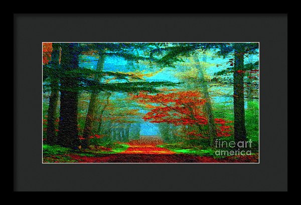 Autumn Road - Framed Print