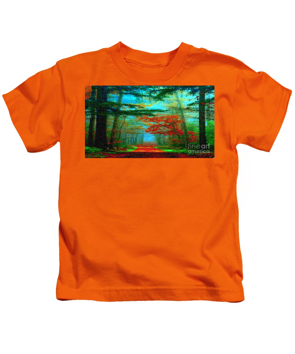 Route d'automne - T-shirt pour enfants