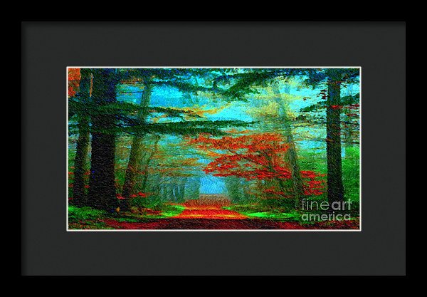 Autumn Road - Framed Print