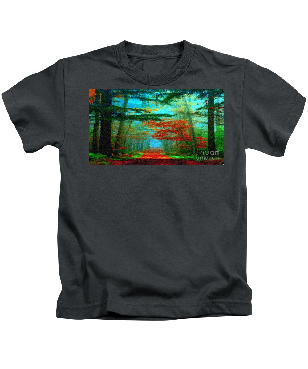 Route d'automne - T-shirt pour enfants