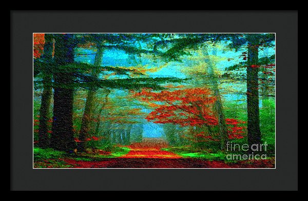 Autumn Road - Framed Print