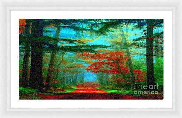 Autumn Road - Framed Print