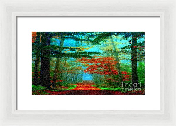 Autumn Road - Framed Print