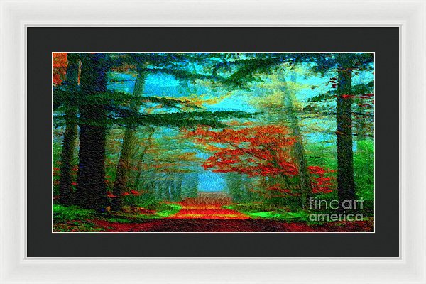 Autumn Road - Framed Print