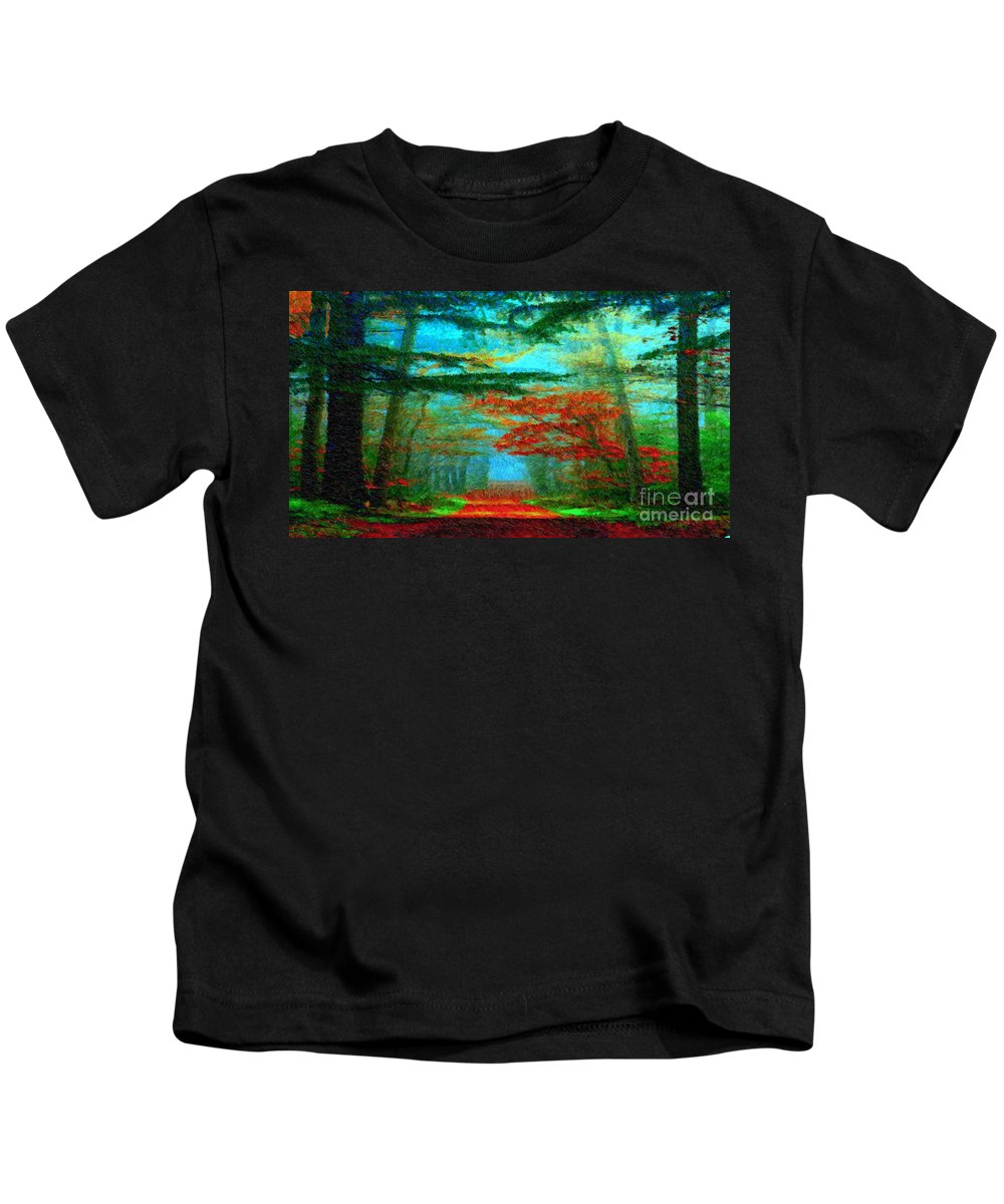 Route d'automne - T-shirt pour enfants