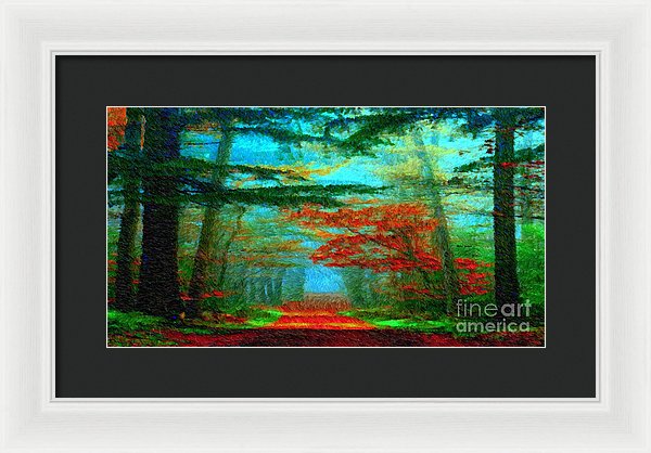 Autumn Road - Framed Print