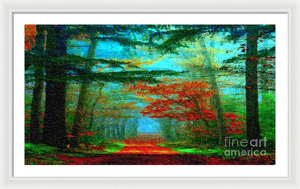 Autumn Road - Framed Print