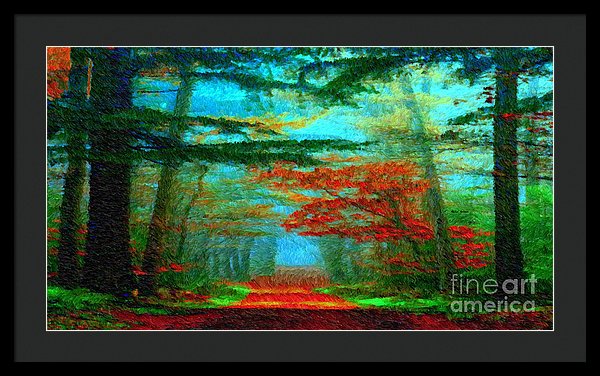 Autumn Road - Framed Print