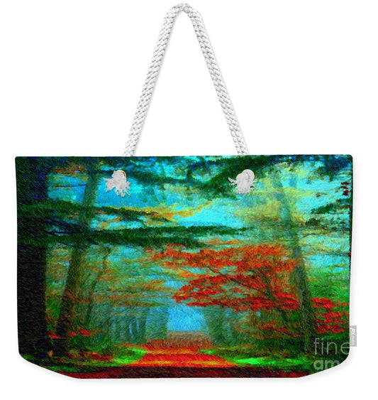 Autumn Road - Weekender Tote Bag