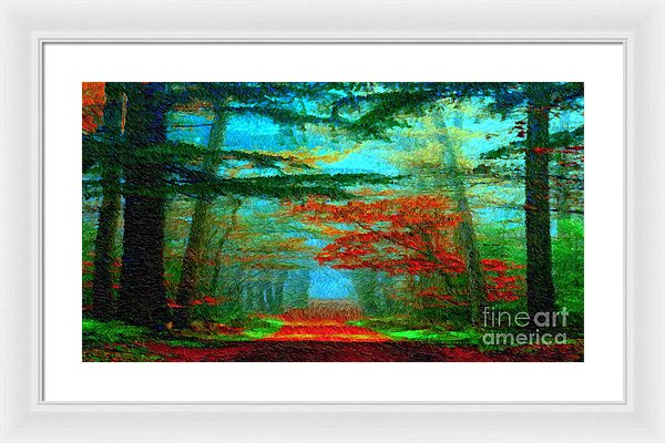 Autumn Road - Framed Print