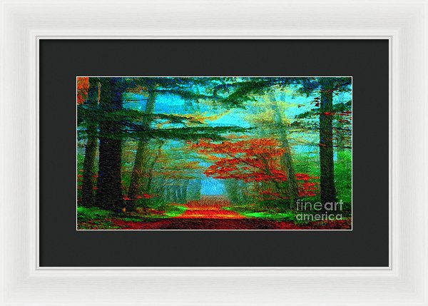 Autumn Road - Framed Print