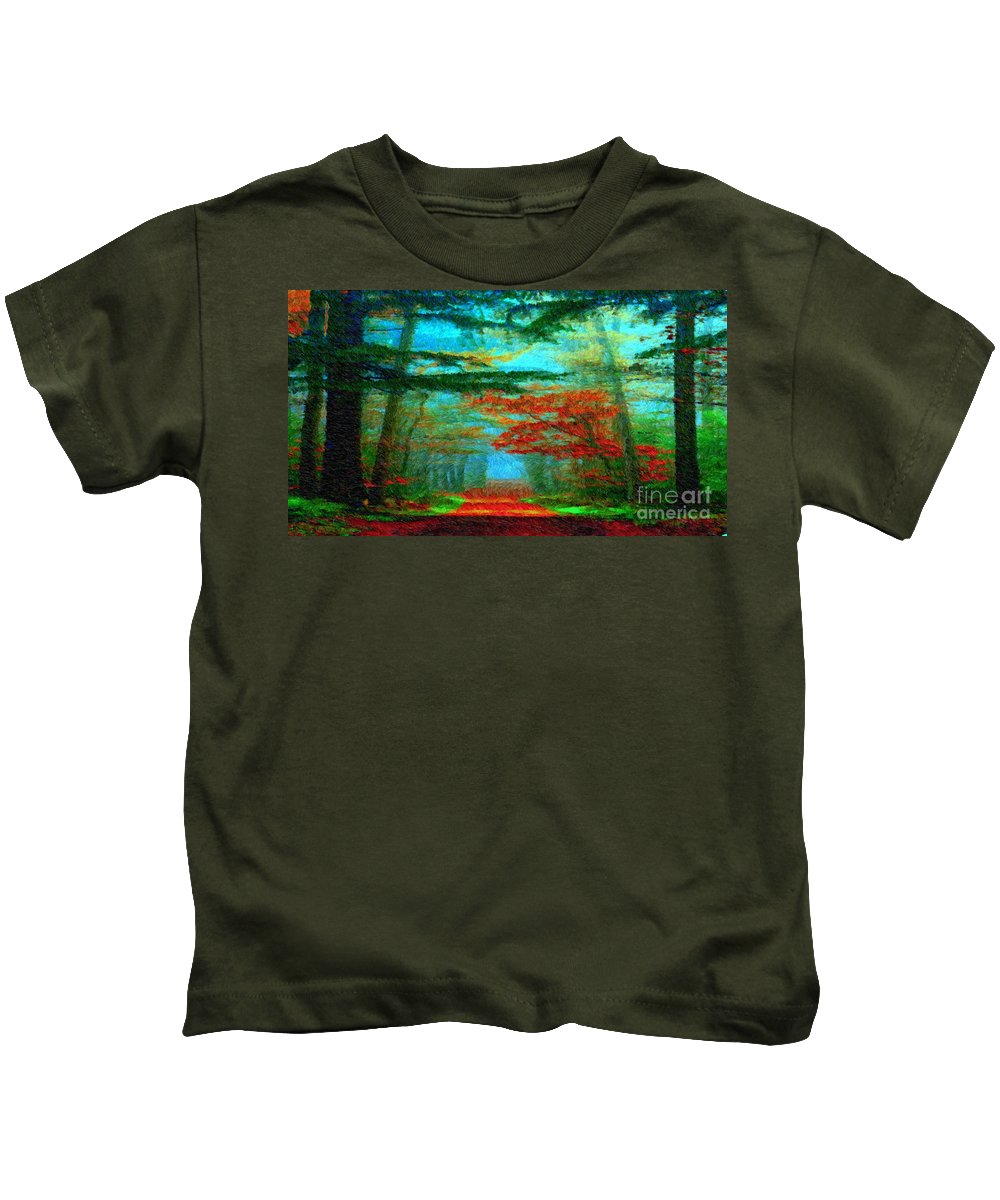 Route d'automne - T-shirt pour enfants