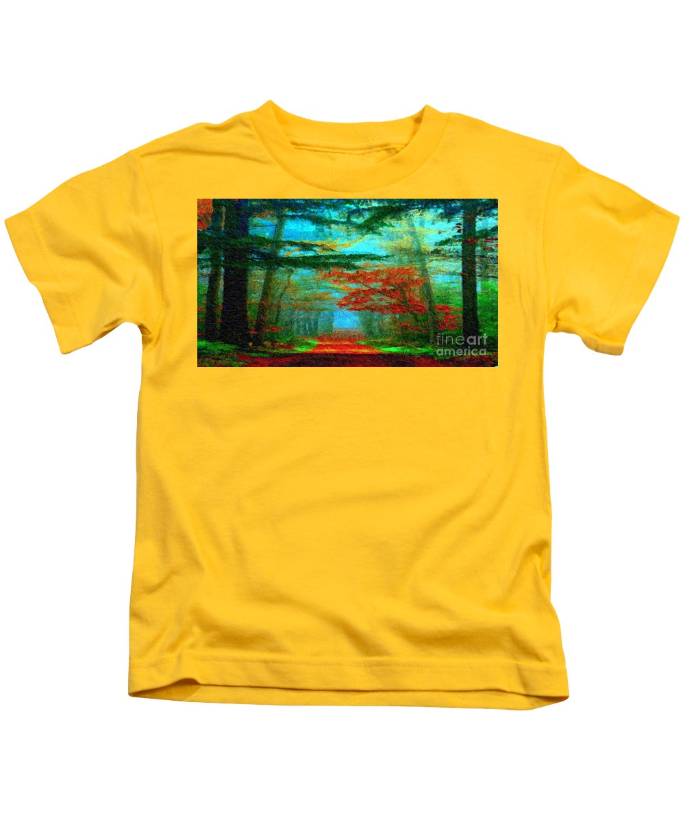 Route d'automne - T-shirt pour enfants